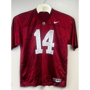 Vintage Nike Alabama Crimson Tide Football Jersey Sz Large 14 1990's - 2000's